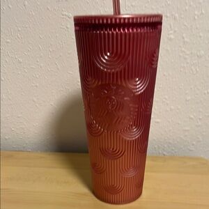 Starbucks mauve Tumbler with Straw